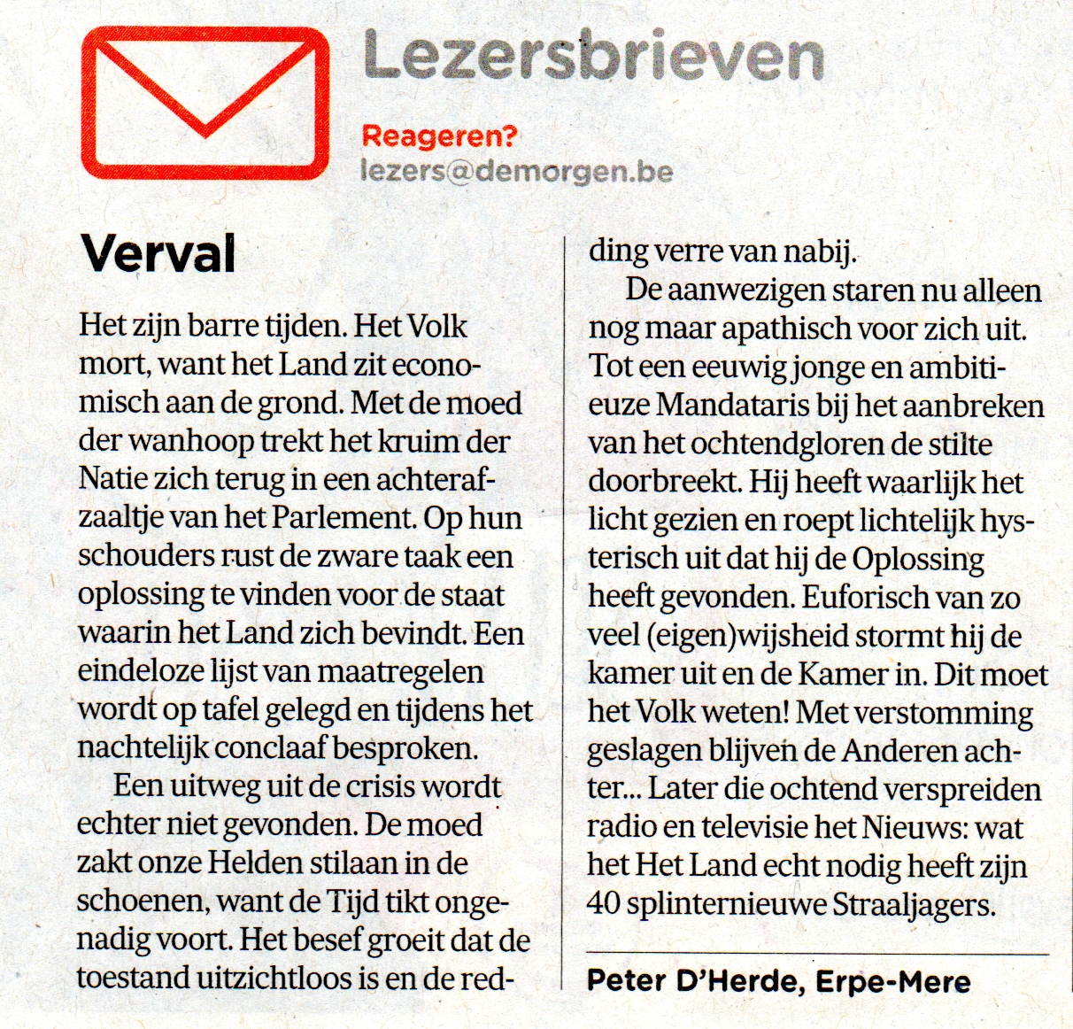 Blog op www.peterdherde.com